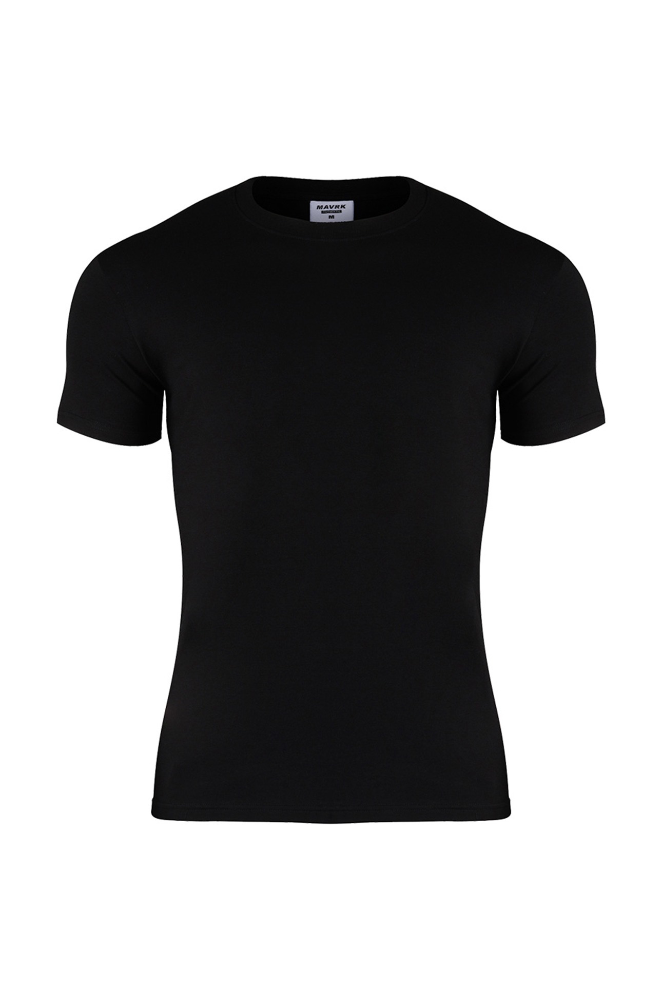 슬림와이드 무지 머슬핏 티셔츠 블랙