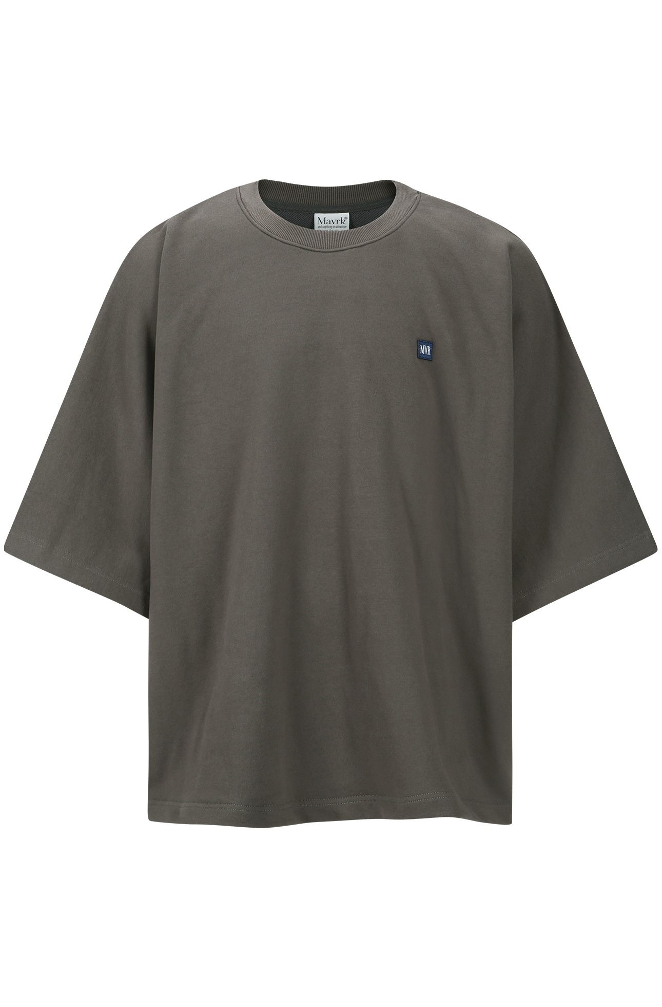 블루칩 오프 오버핏 7부 티셔츠 차콜
